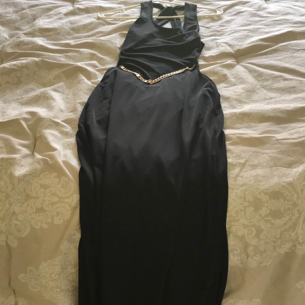 Black bcbg sexy maxi dress